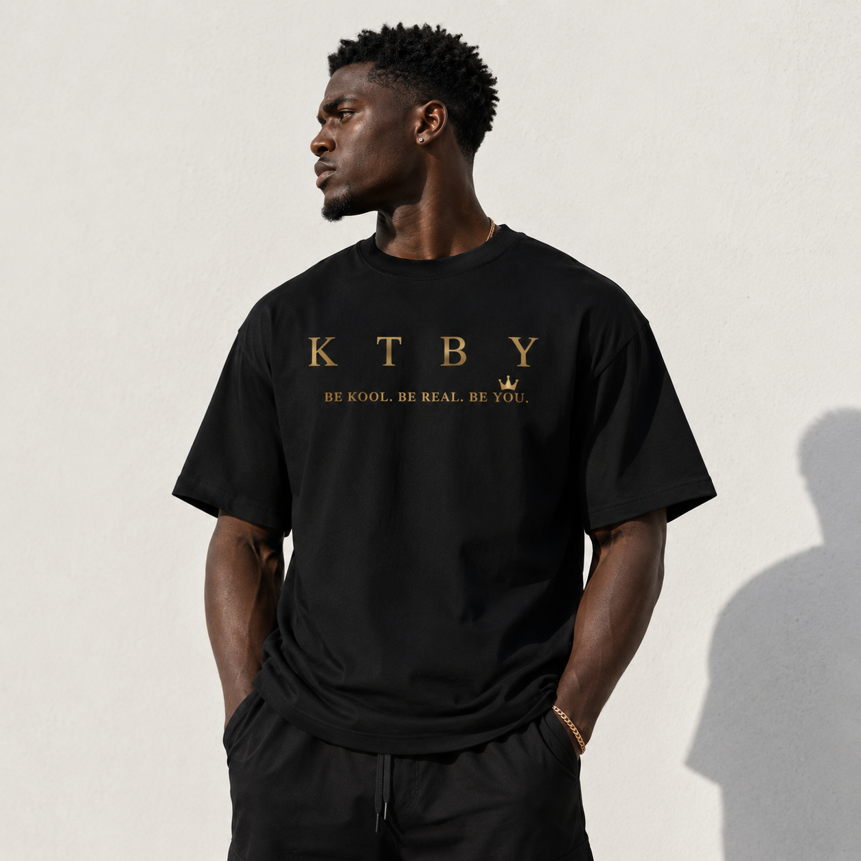 Signature Oversized T-Shirt – Gold