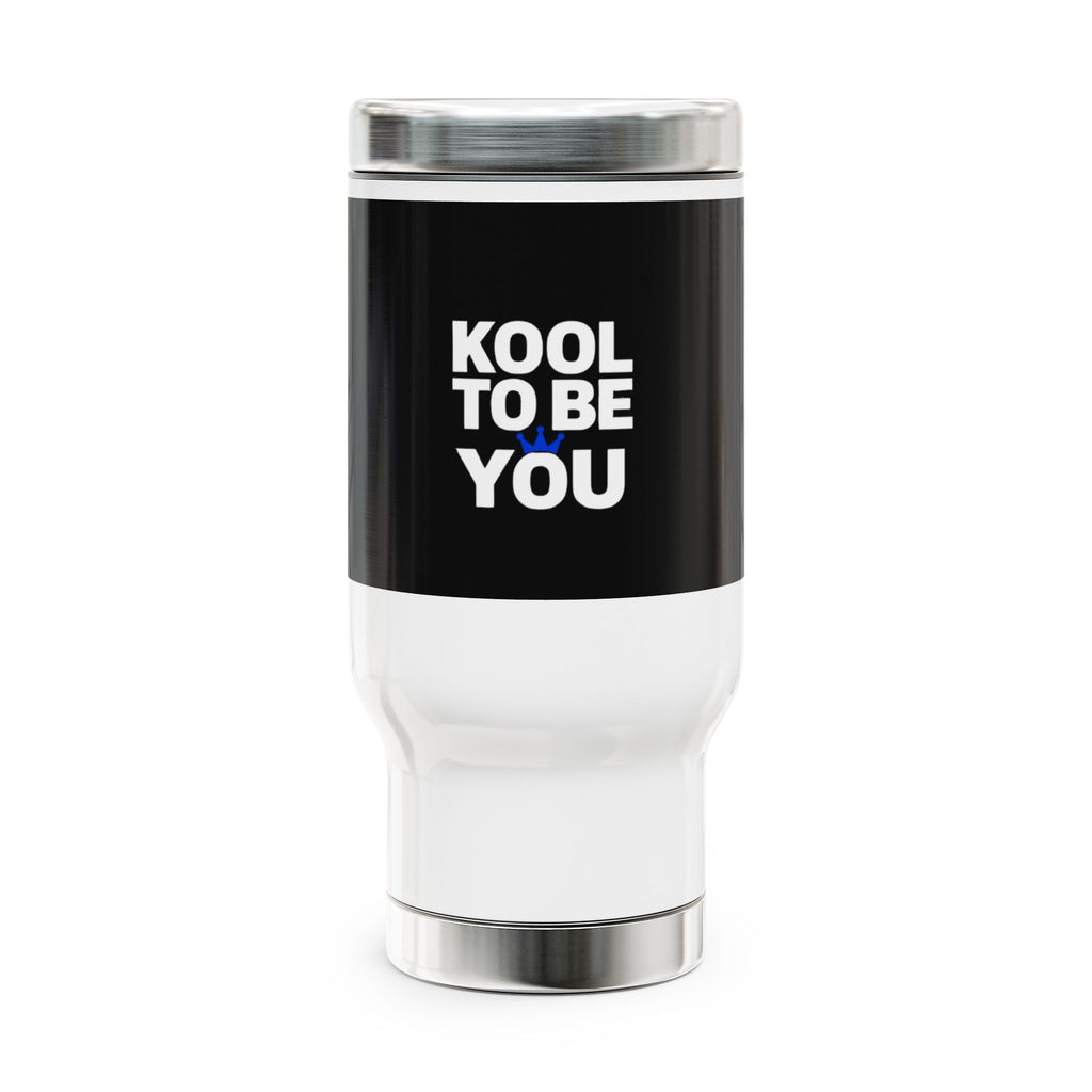 FOUNDERS _ Black 14oz Stainless Travel Mug – Insulated Handle Coffee Tumbler