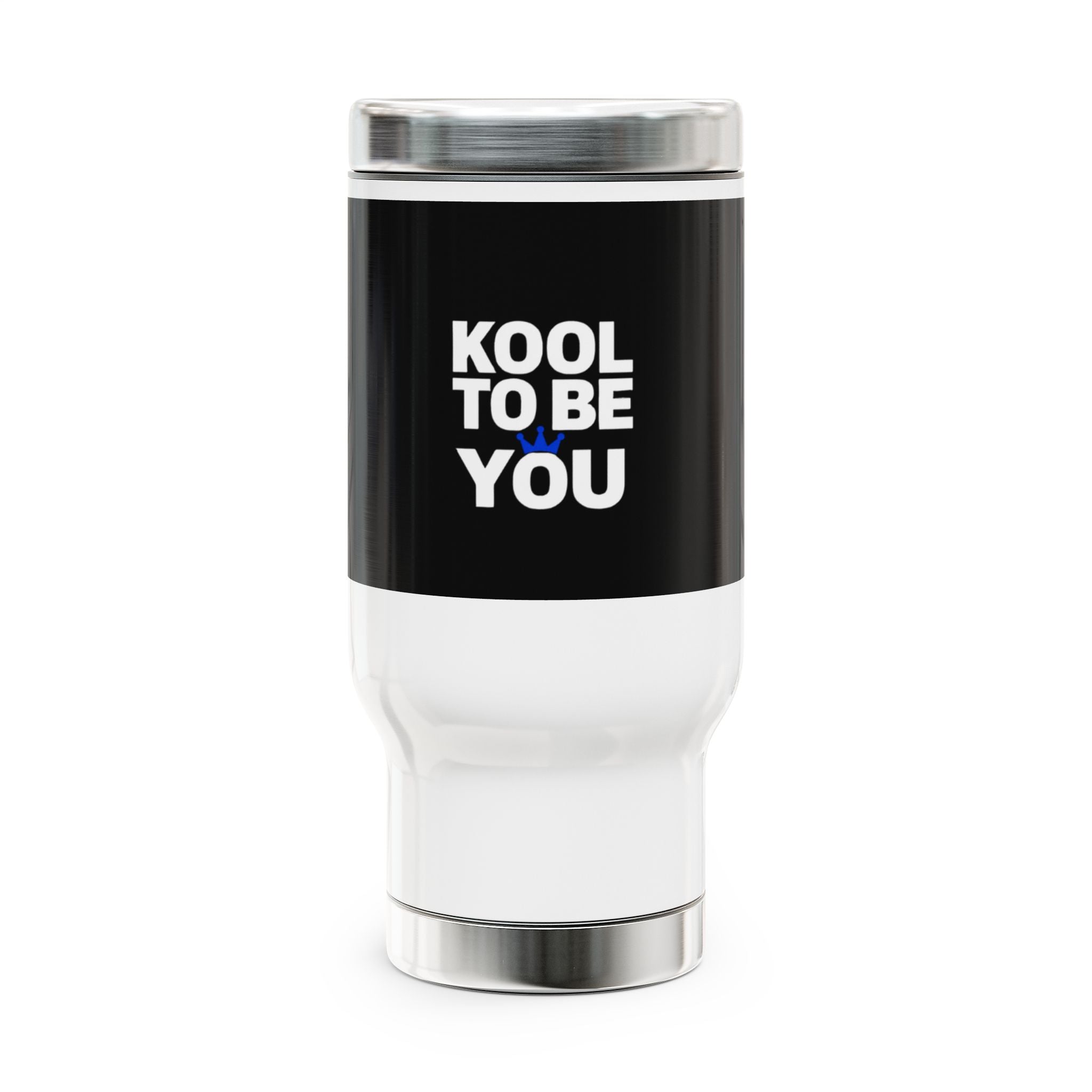 FOUNDERS _ Black 14oz Stainless Travel Mug – Insulated Handle Coffee Tumbler