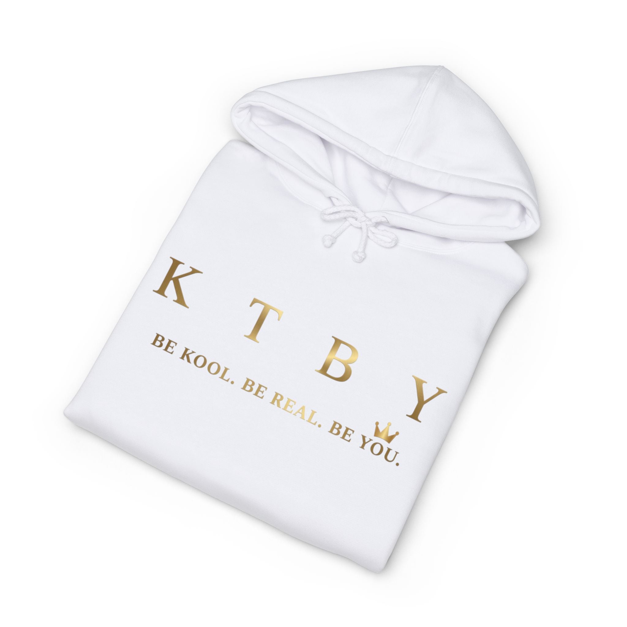 Signature Hoodie – White (Gold Logo)